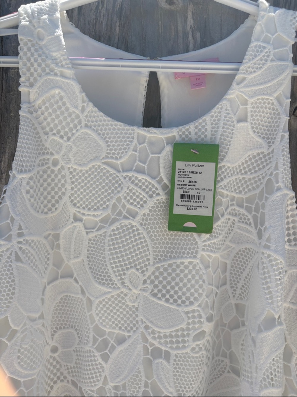 Lilly Pulitzer White Lace Mini Dress- $278. Original - Picture 4 of 14